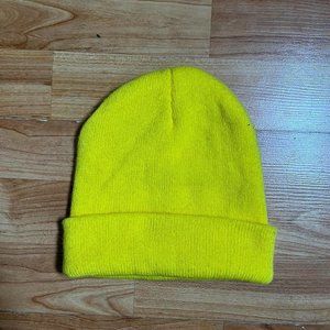 Y2K Bright Yellow Beanie​